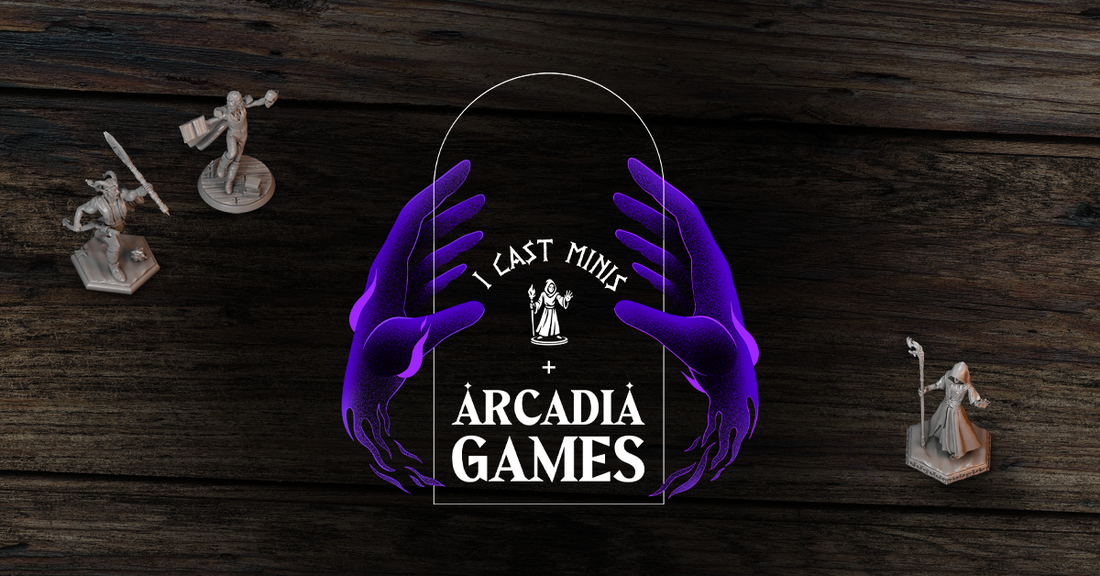 I Cast Minis Is Now an Official Partner of Arcadia Games